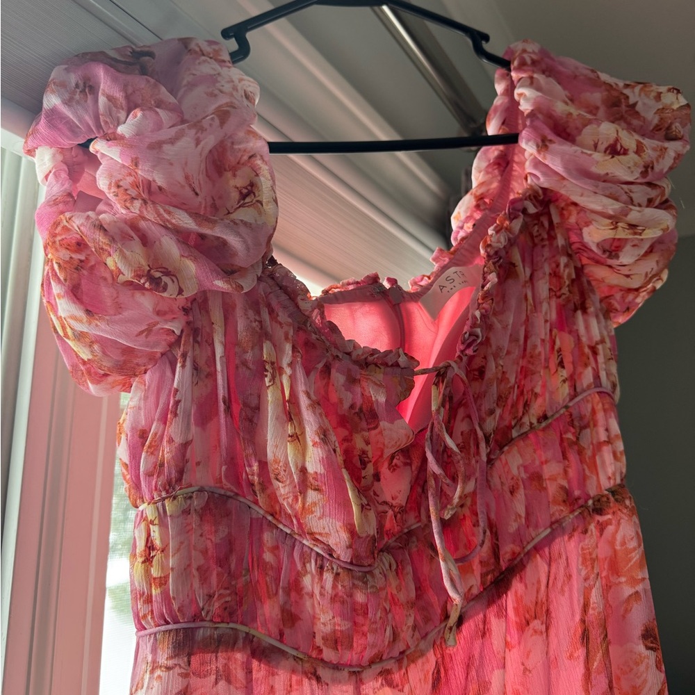 ASTR off shoulder maxi dress